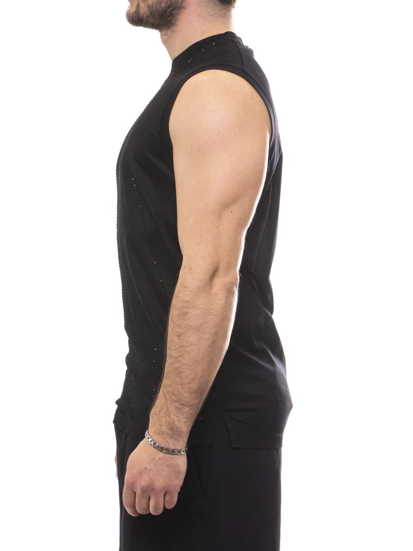 Dsquared2 Fitted High-Neck Sleeveless T-Shirt