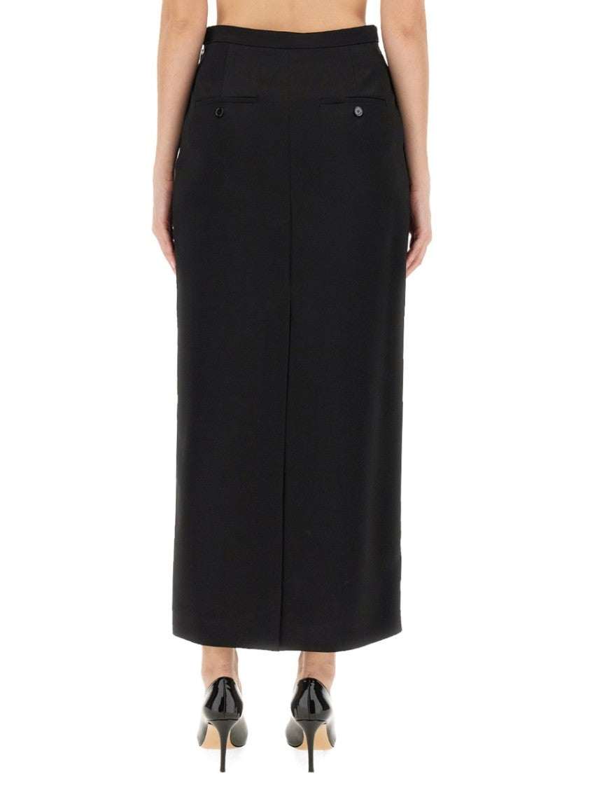 Lanvin Elegant Long Skirt With Subtle Back Slit