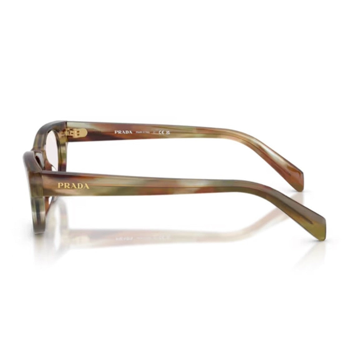 Prada Brown Pr C08s Soft Cat-Eye Acetate Sunglasses