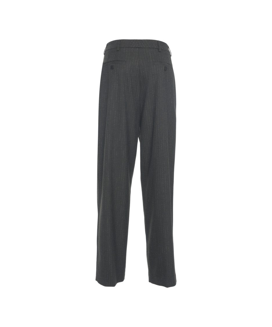 Gender Palazzo Pants With Pinstripe