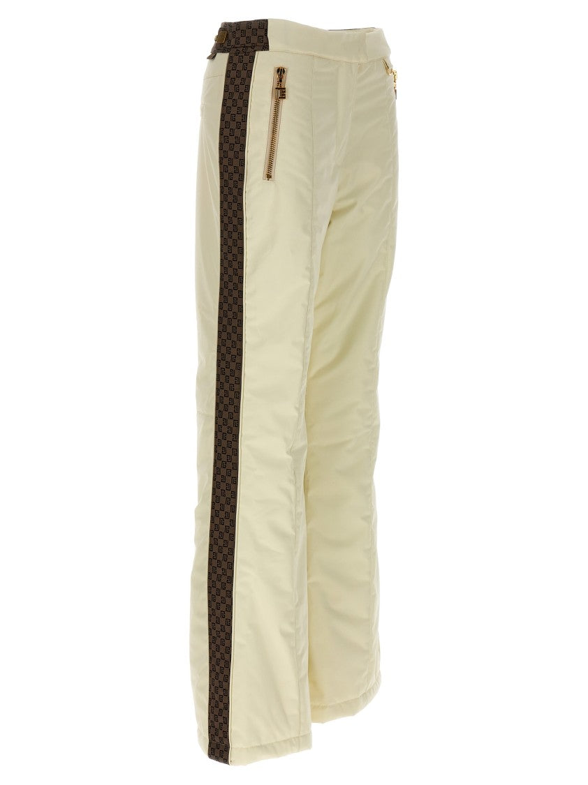 Balmain Slightly Flared Ski Pants With Monogram Inserts