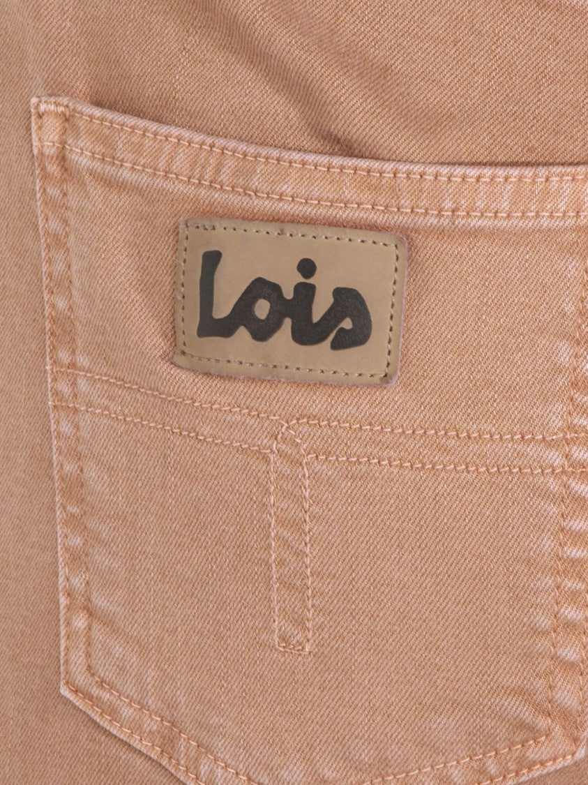 Iois Soft Lyocell-Cotton Blend Brown Jeans