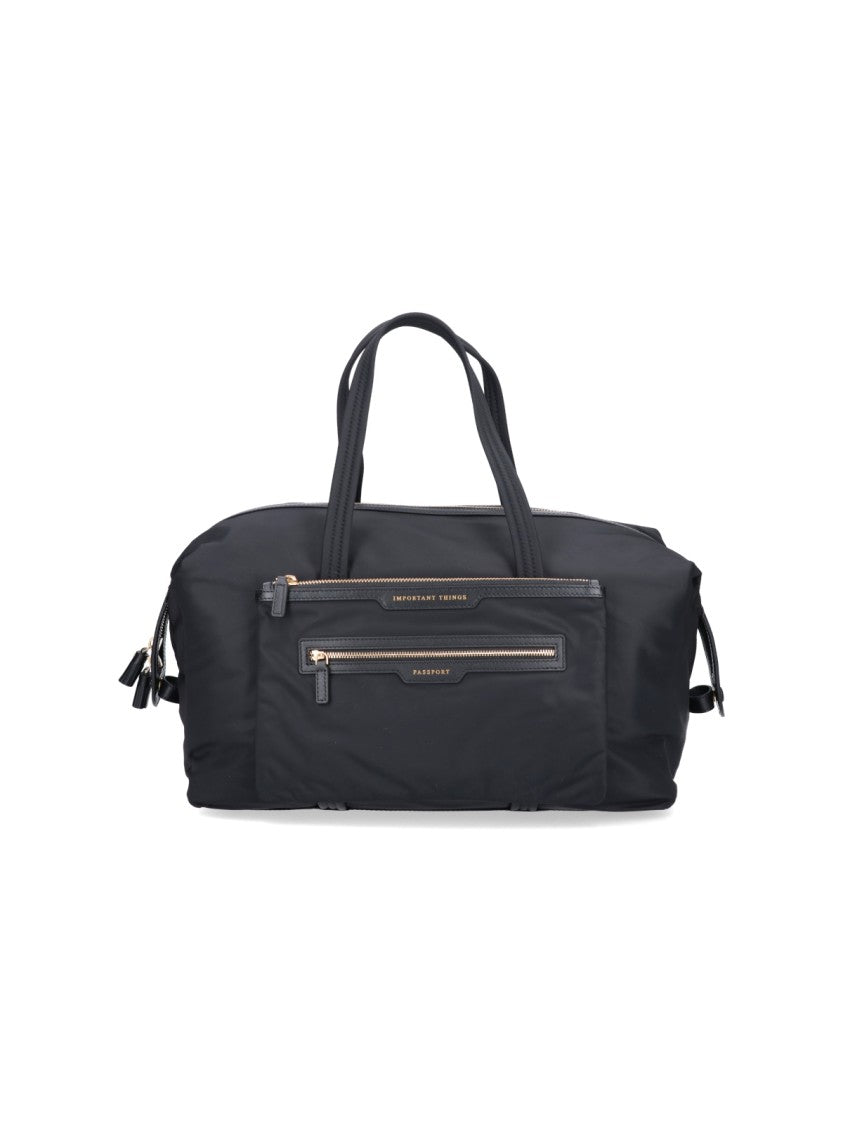 Anya Hindmarch Black In-Flight Econyl Travel Bag