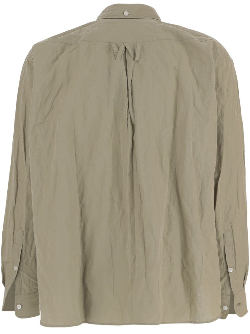 Willy Chavarria Cotton-Blend Shirt With A Crinkled Texture