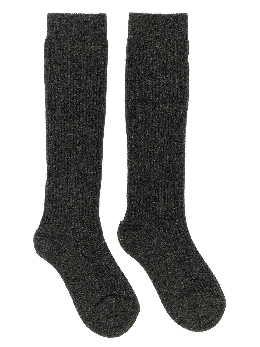 Brunello Cucinelli Sparkling' Ribbed Socks