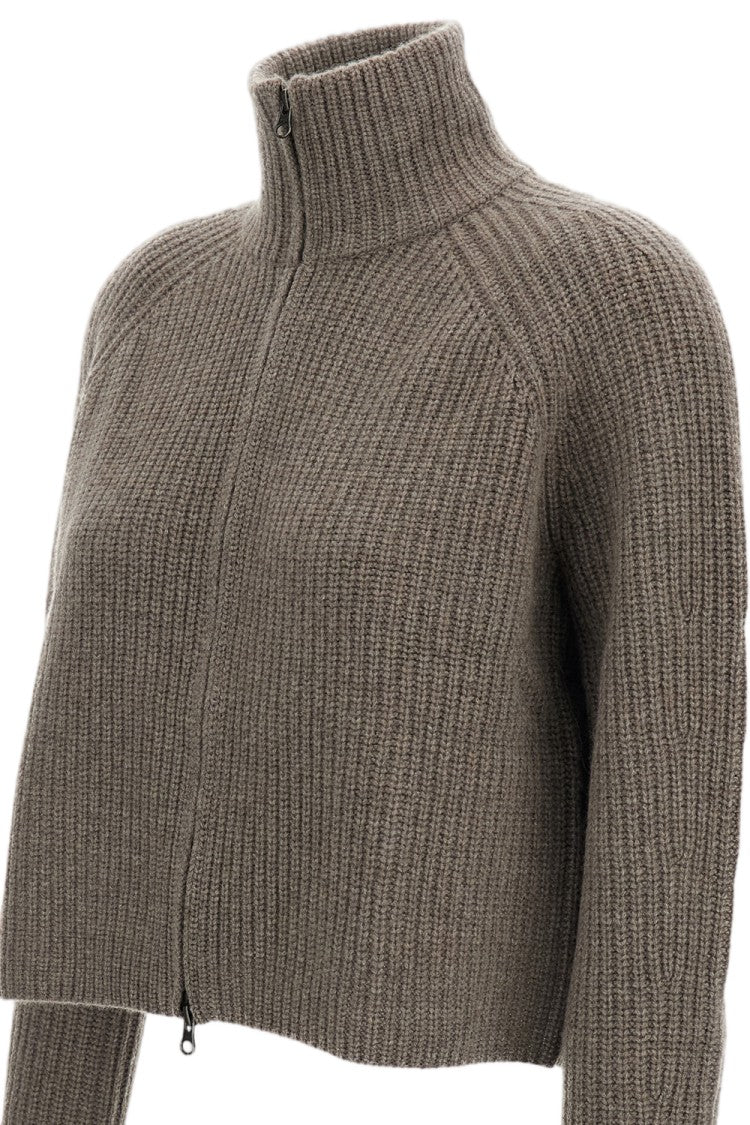 Lisa Yang Beige Sadie Heavy-Knit Cashmere Cardigan