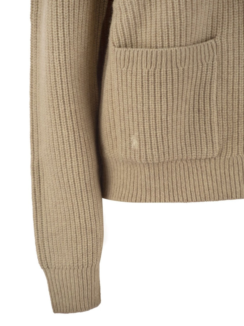 Polo Ralph Lauren Ribbed Cashmere Blend V-Neck Cardigan