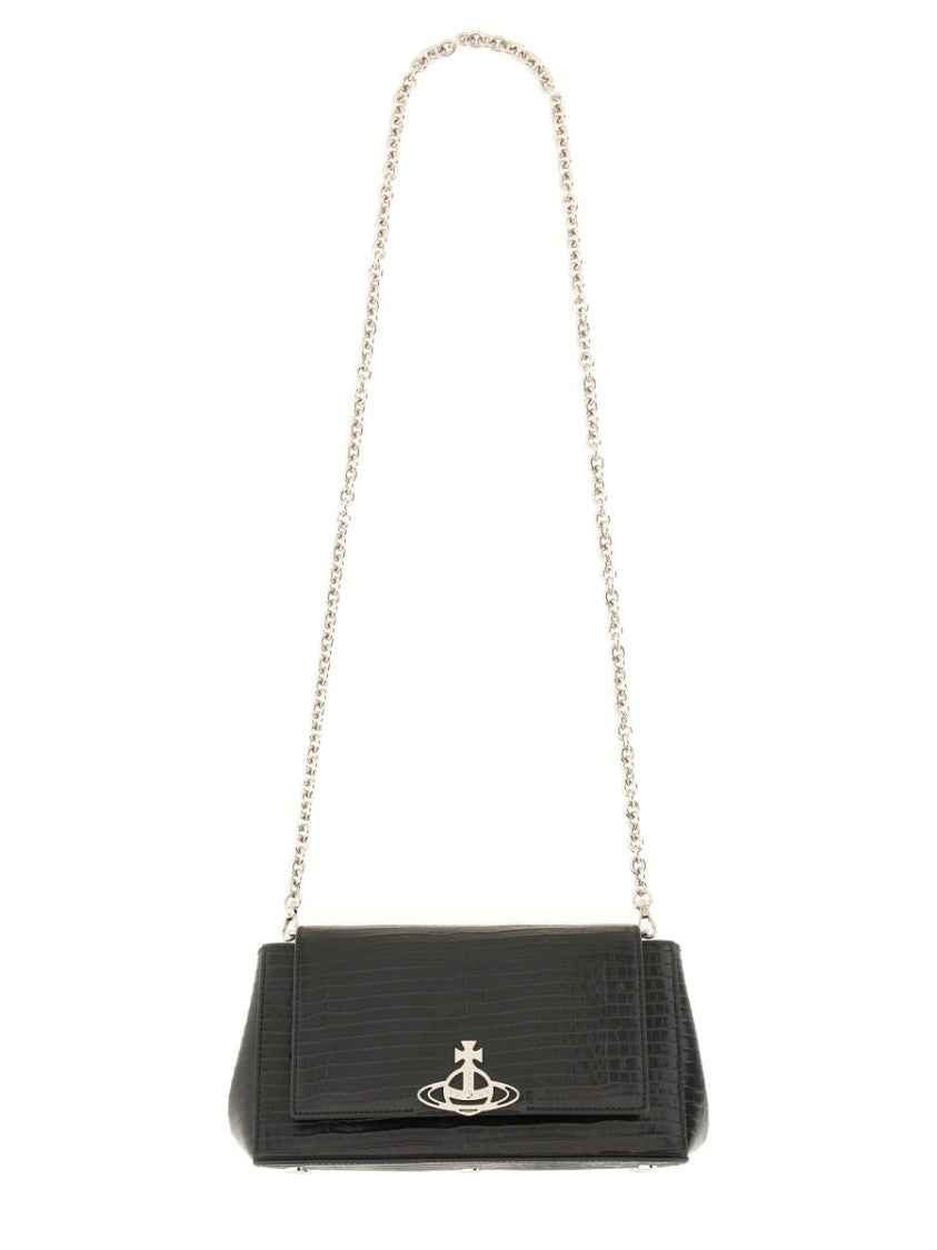 Vivienne Westwood Hazel Crocodile Pattern Medium Handbag