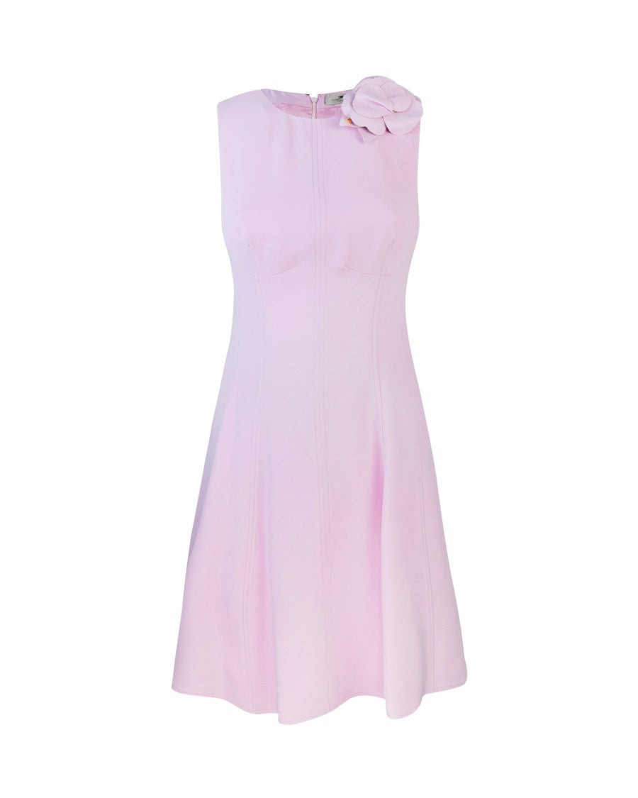 Elisabetta Franchi Lightweight Crêpe Dress With Floral Detail