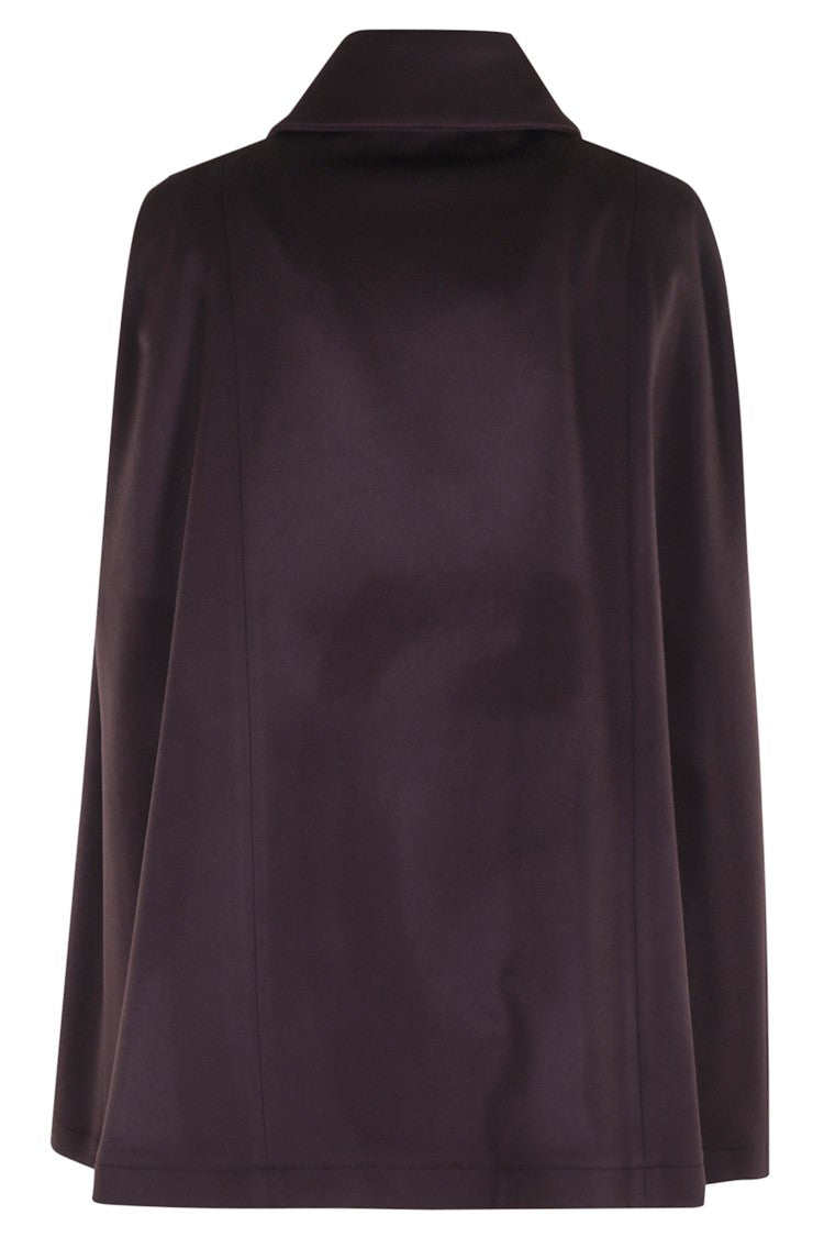 Federica Tosi Aubergine Mantella Coat