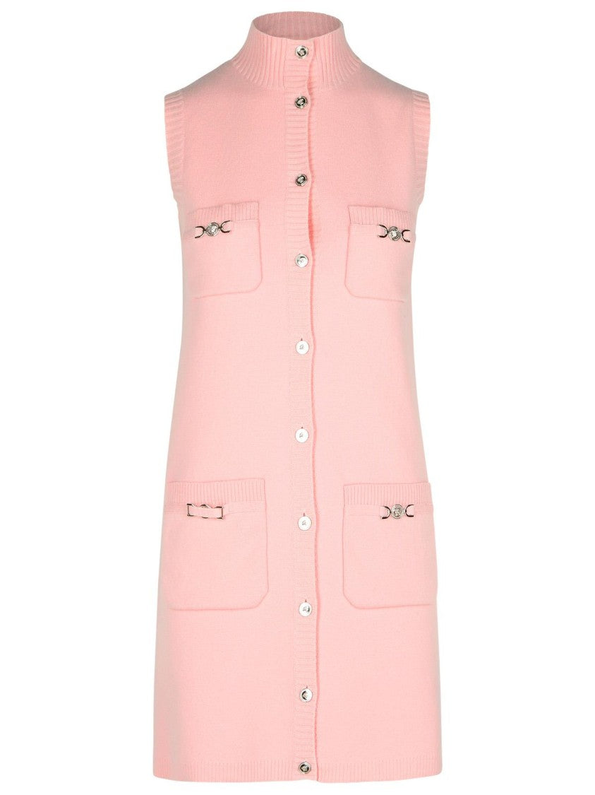Versace Pink Wool Blend Dress
