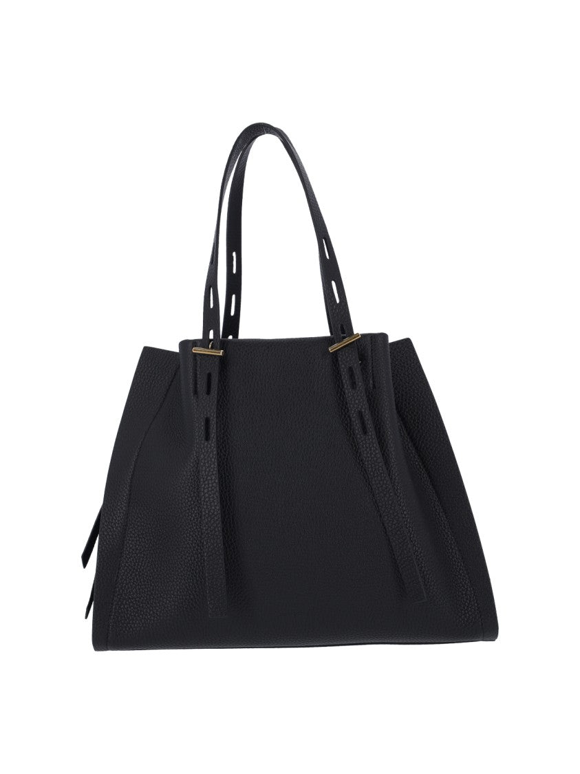 Minobossi Minimalist Black Bag With Structured Silhouette