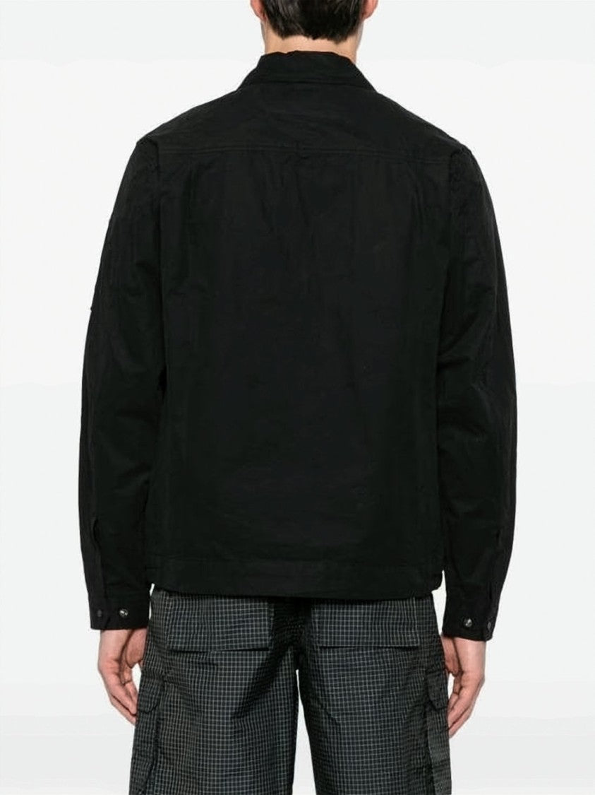 C.P. Company Black Minimalist Lens Detail Cotton Jacket