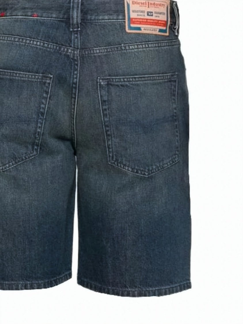 Diesel Classic Denim Shorts With Subtle Label Detail