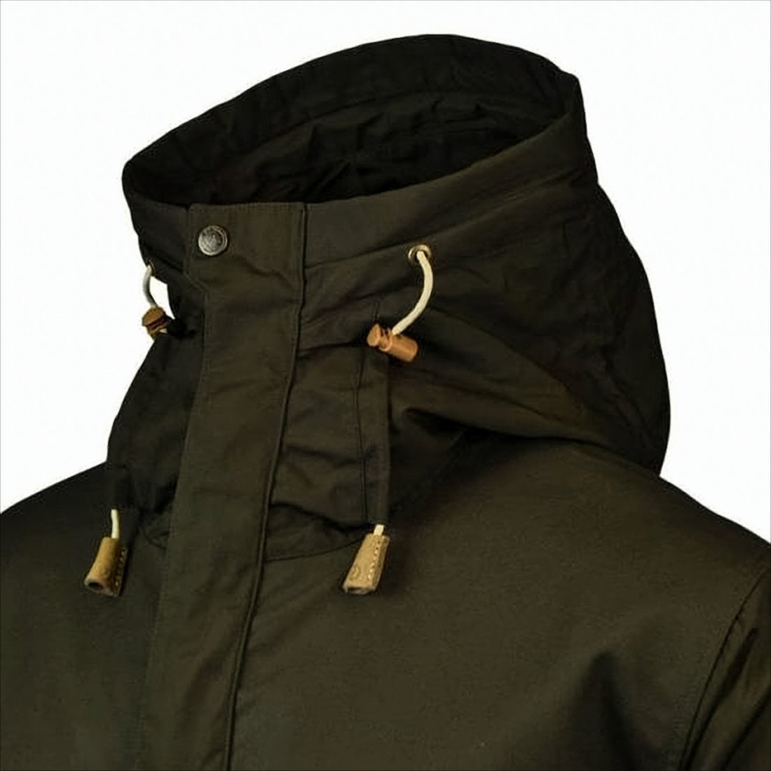 Fjallraven Kanken High-Collar Casual Jacket With Zippered Closure And Adjustable Drawstrings