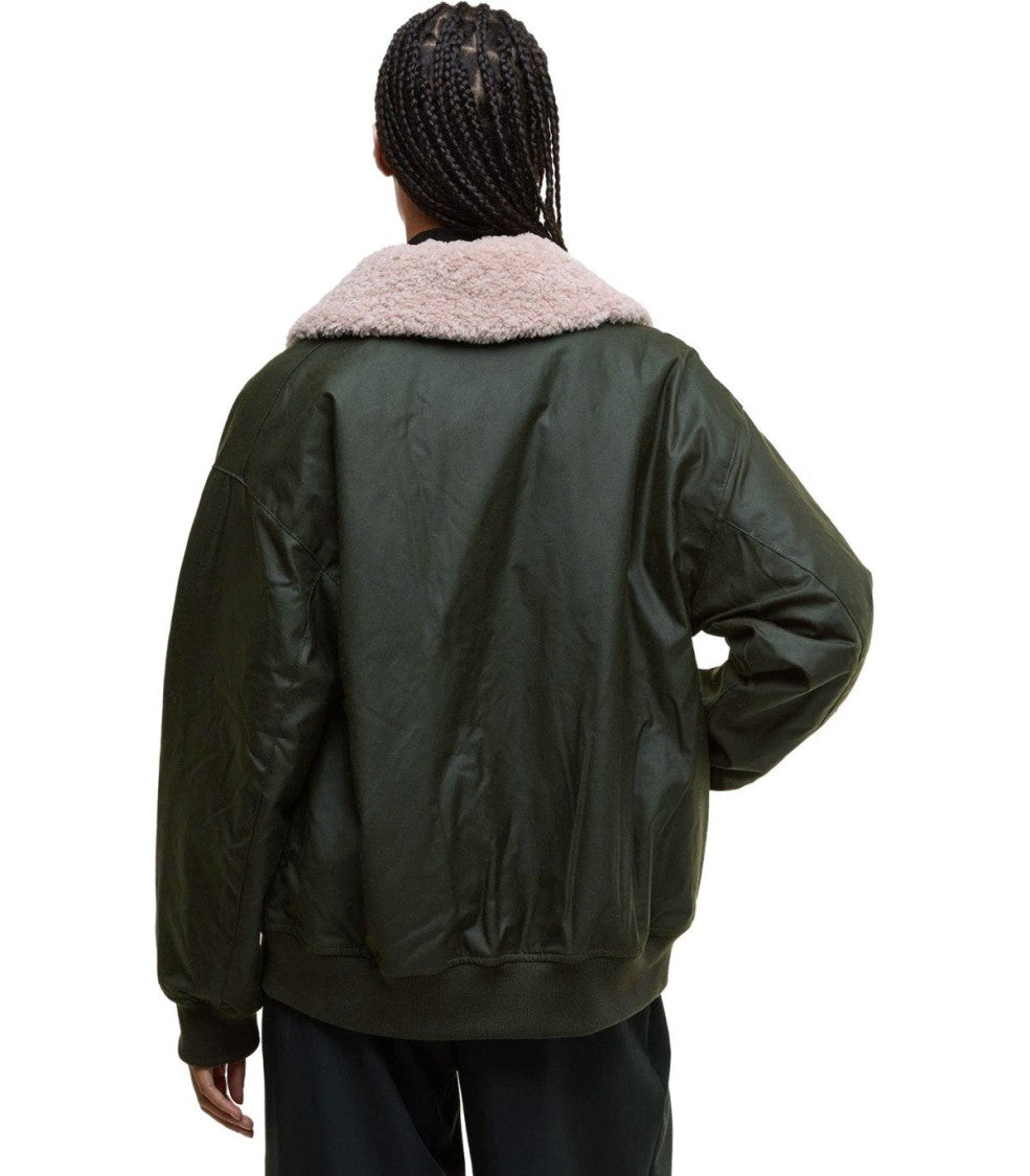 Barbour Maxine Wax Olive Green Jacket