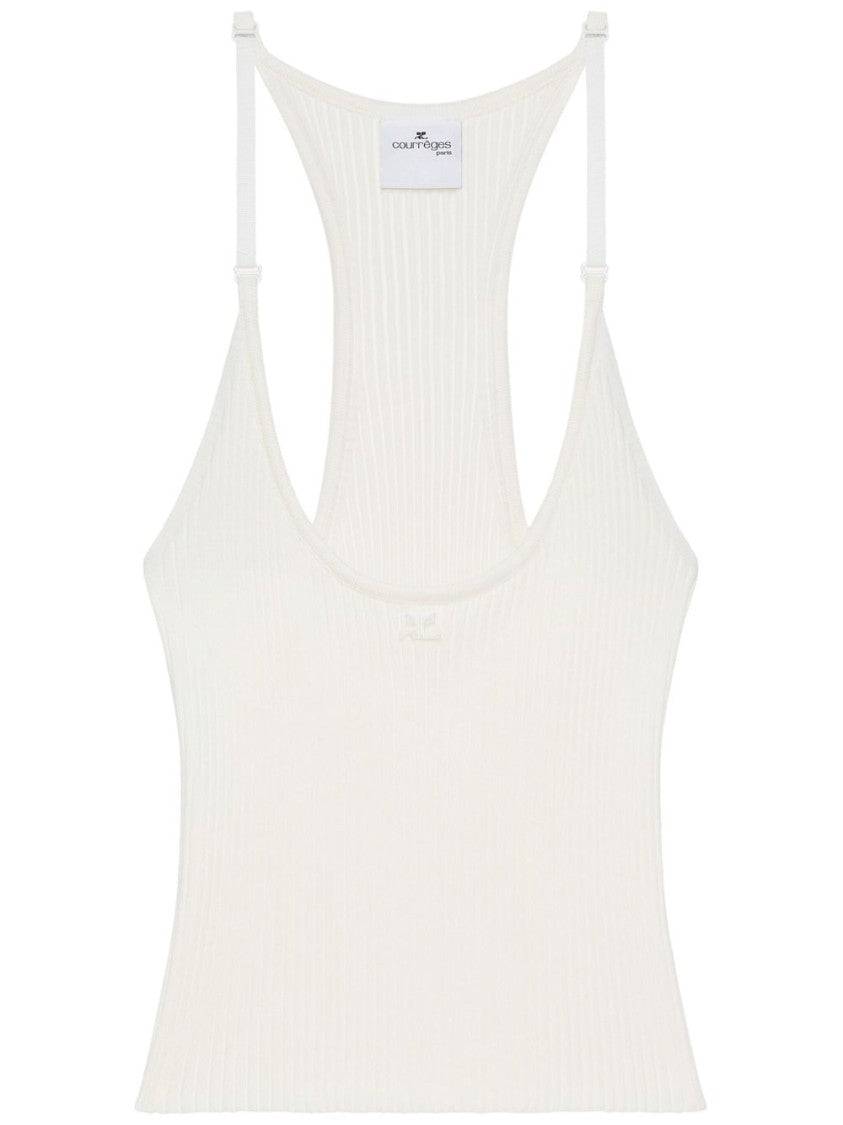 Courrèges Ribbed Tank Top