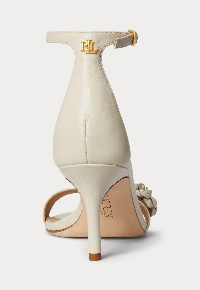 Lauren Ralph Lauren Intricately Appliquéd Sandal With Slim Ankle Strap