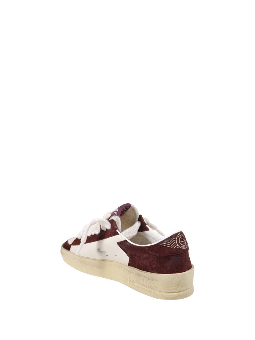 Golden Goose Stardan Leather And Suede Sneakers