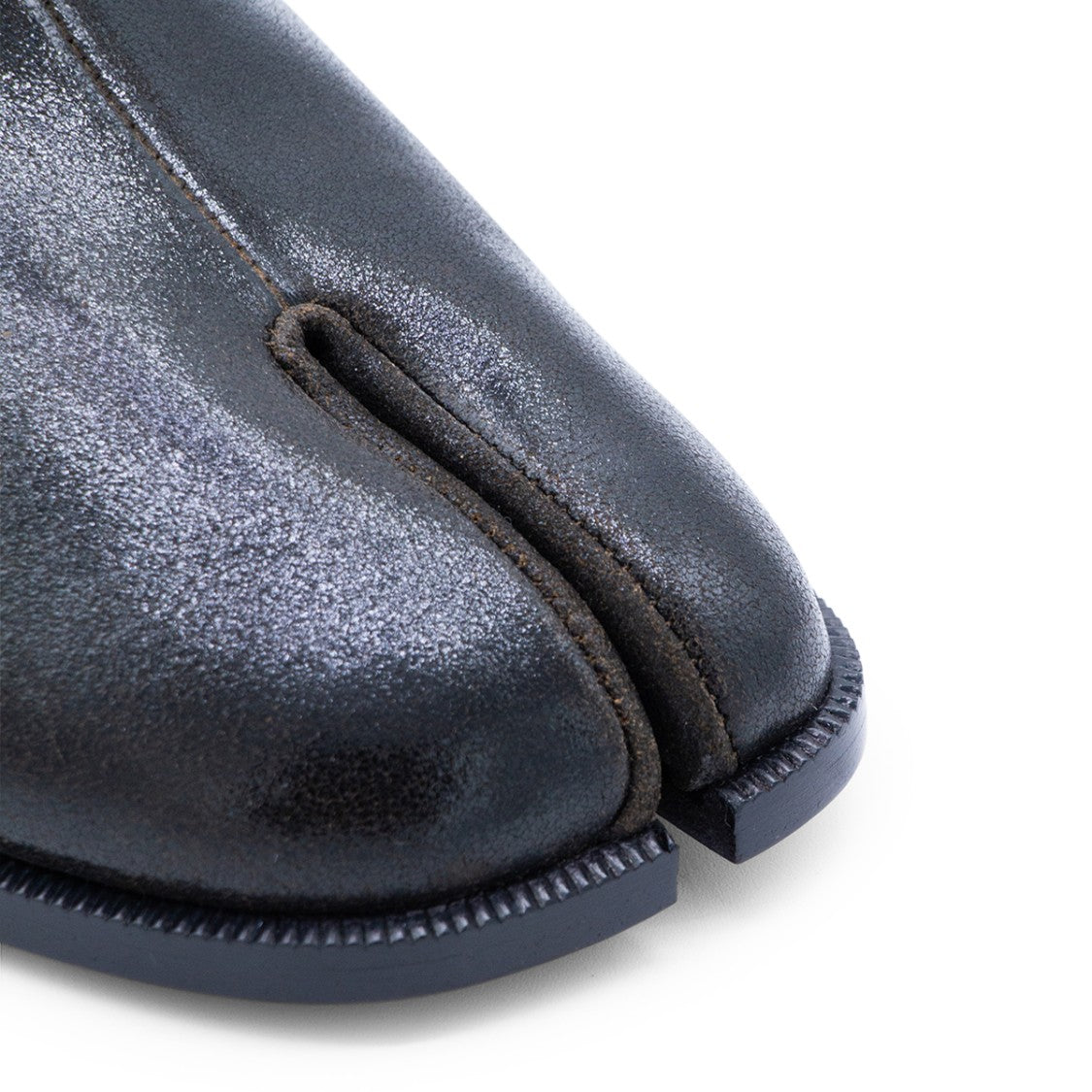 Maison Margiela Split-Toe Flat Shoes With Penny Loafer Strap