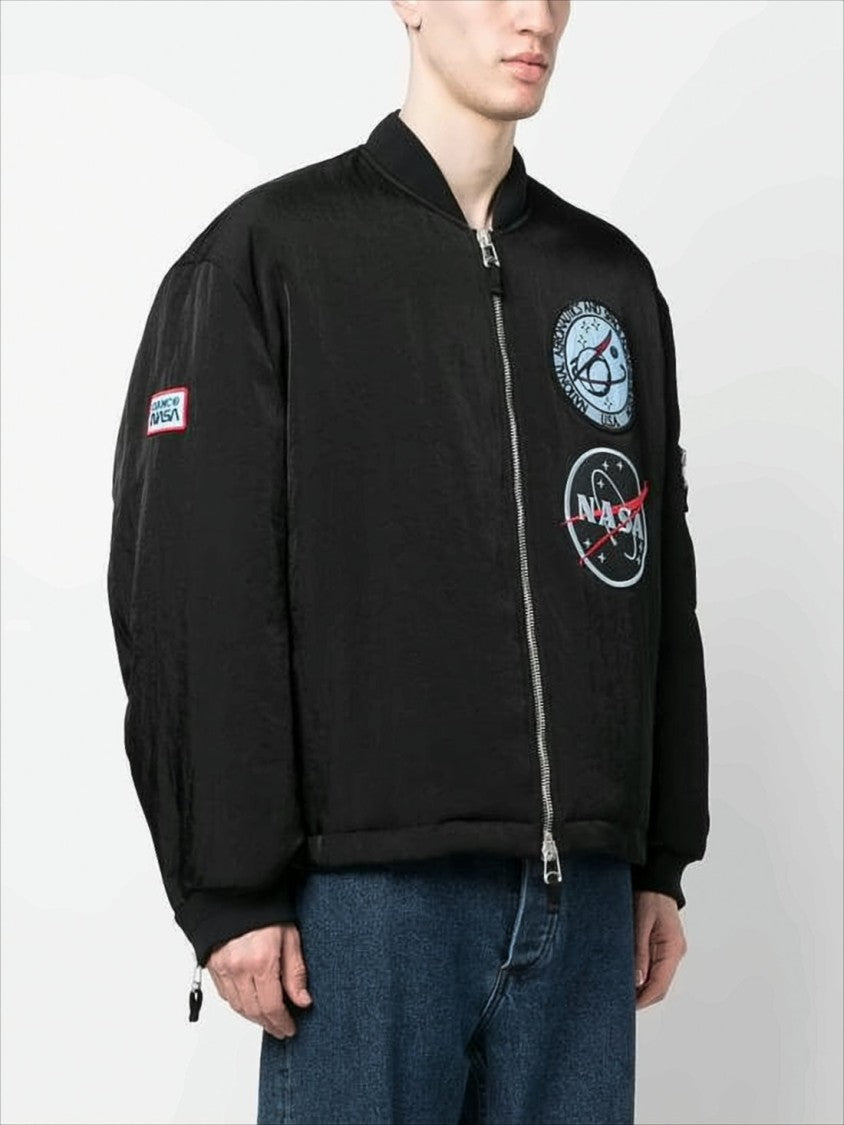 Oamc Bomber Jacket With Nasa Patches