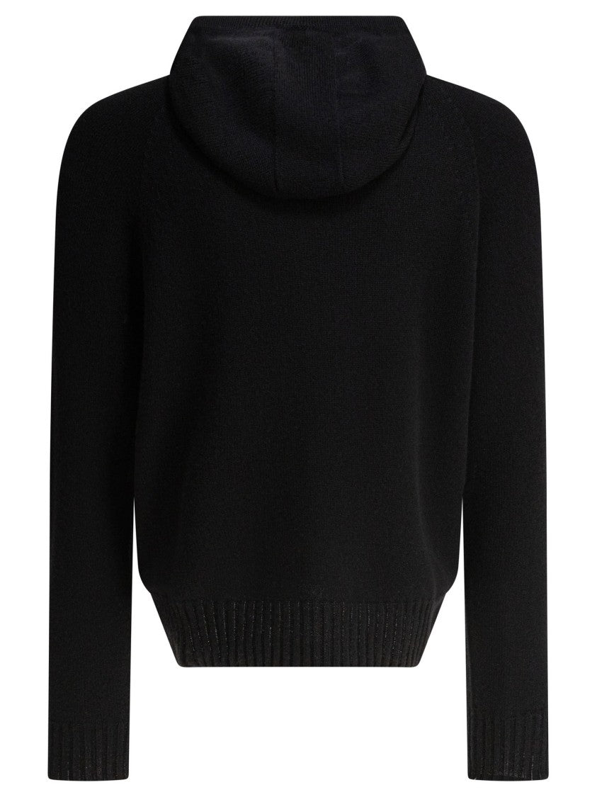 Tom Ford Seamless Cashmere Hooded Sweater With Ribbed Details
