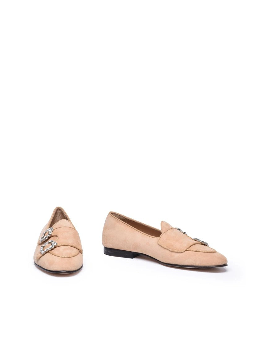Edhen Beige Suede Leather Men's Suede Loafer