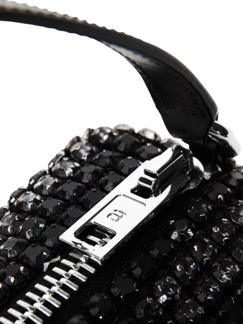 Alexander Wang Rectangle Bag With Black Crystal Embellishment