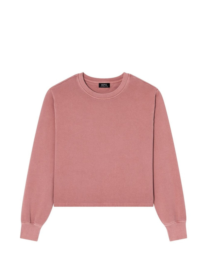 A.P.C. Relaxed-Fit Cropped Crewneck Knit Sweater