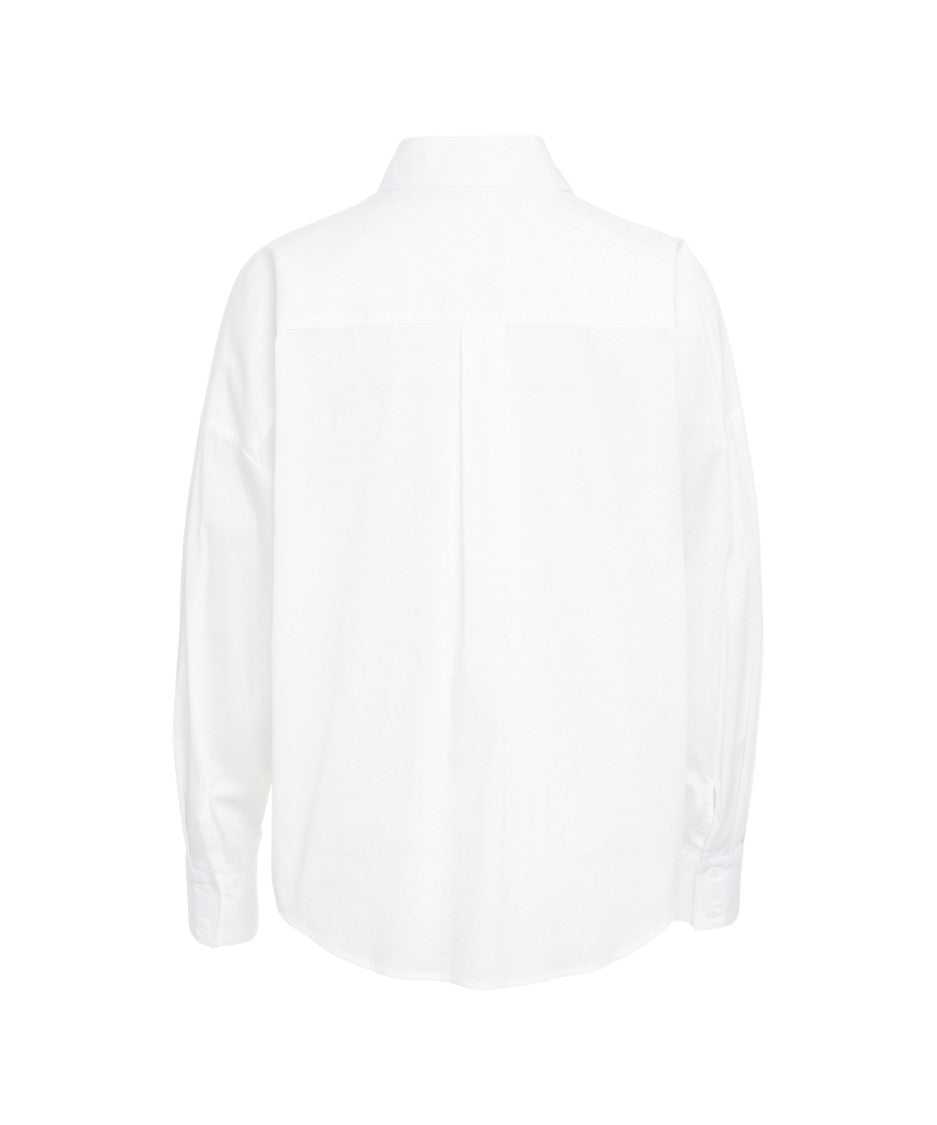 Himon's White Blouse With Functional Chest Pocket