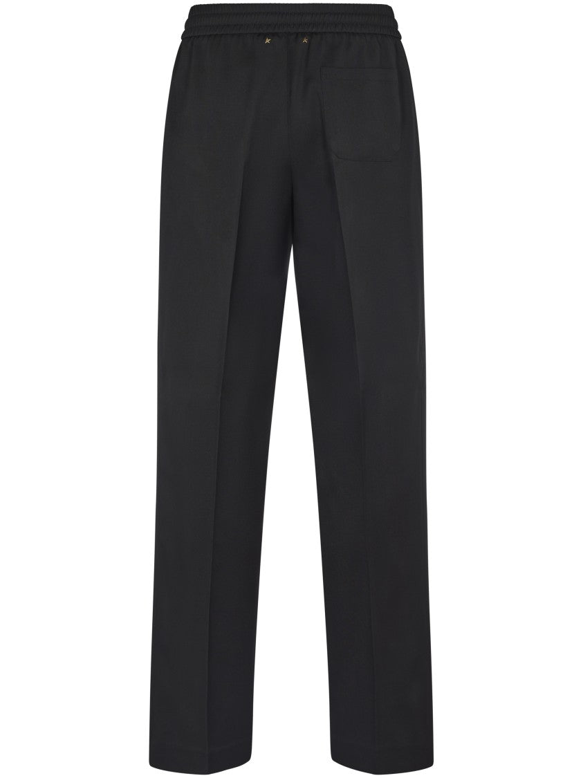Golden Goose Relaxed Fit Jogging Pants In Light Dry Wool Gabardine
