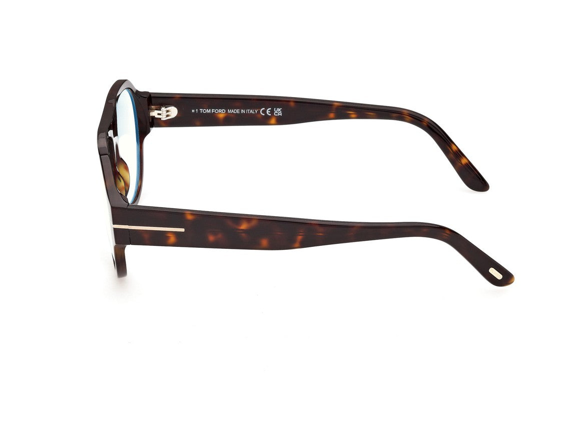 Tom Ford Ft6178-B Tortoiseshell Metallic Logo Aviator Sunglasses