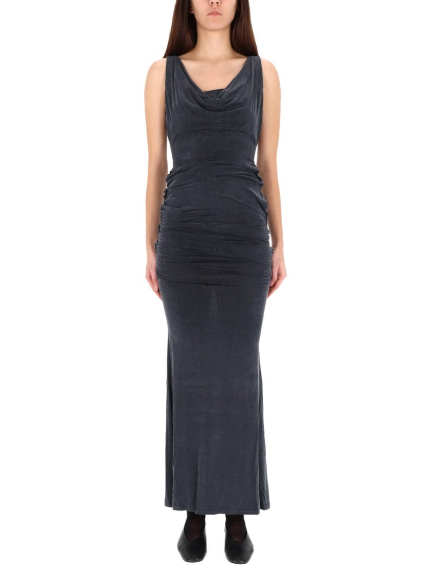 Vivienne Westwood Liz Sleeveless Draped Maxi Dress