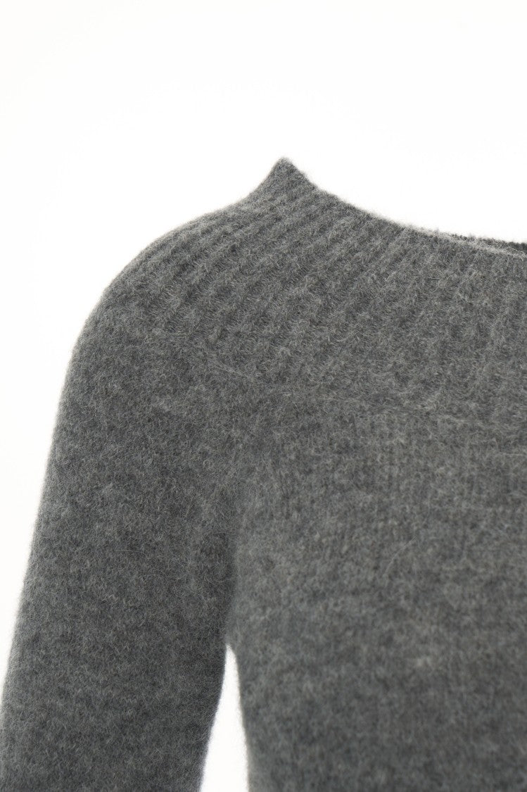 Jucca Fitted Knit Sweater With Boat Neckline