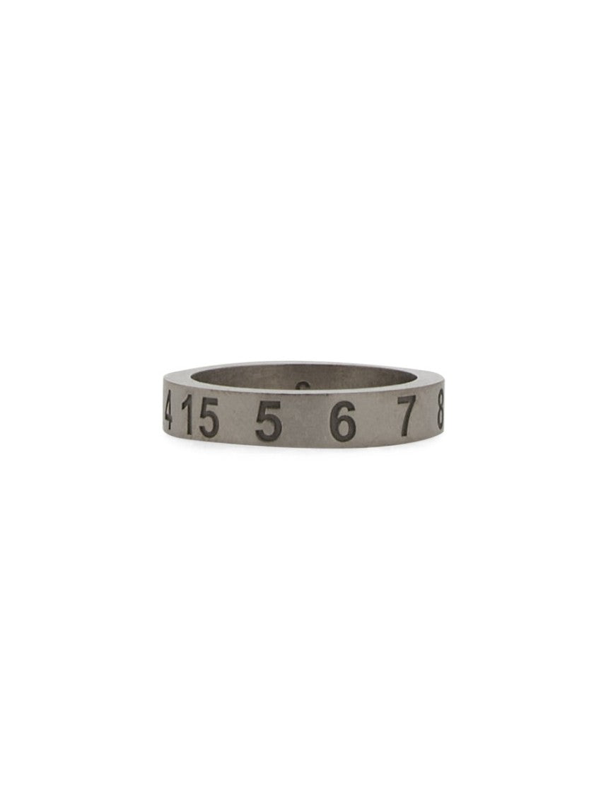 Maison Margiela Engraved Silver Ring With Minimalist Aesthetic