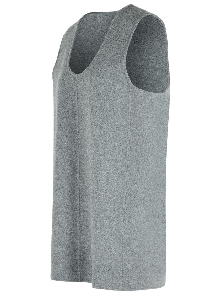 Khaite 'Nyona' Grey Wool Dress