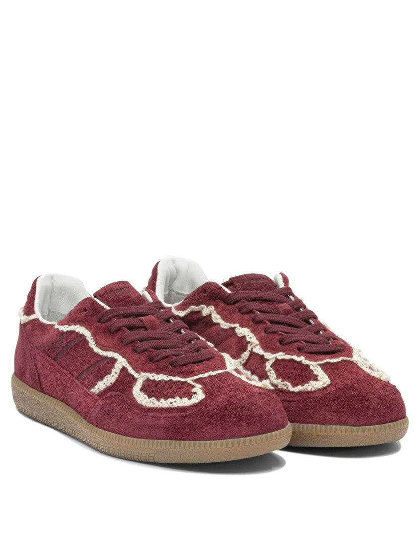 Alohas Tb.490 Crochet Burgundy Leather Sneakers
