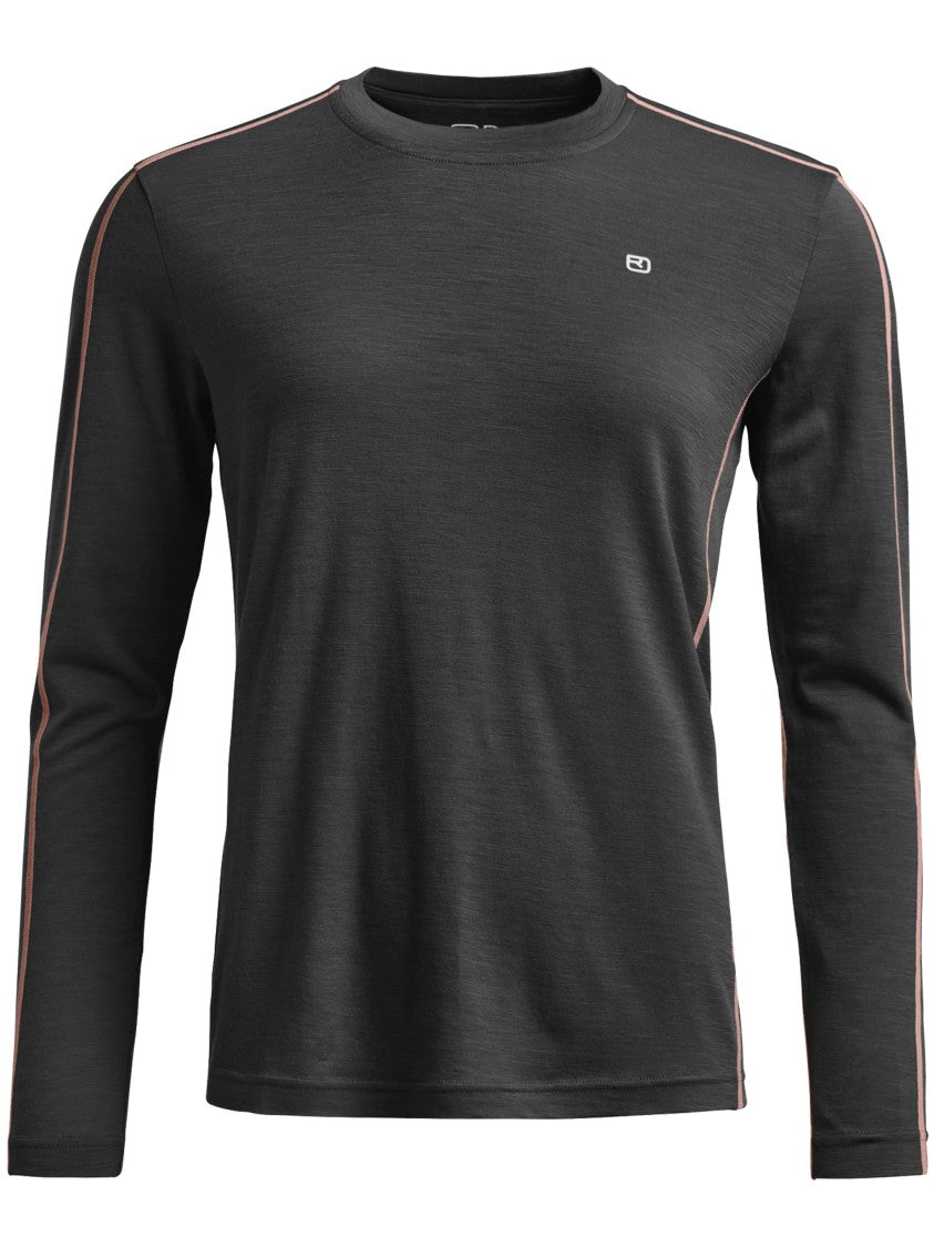 Ortovox Fitted Long Sleeve Top With Contrasting Piping