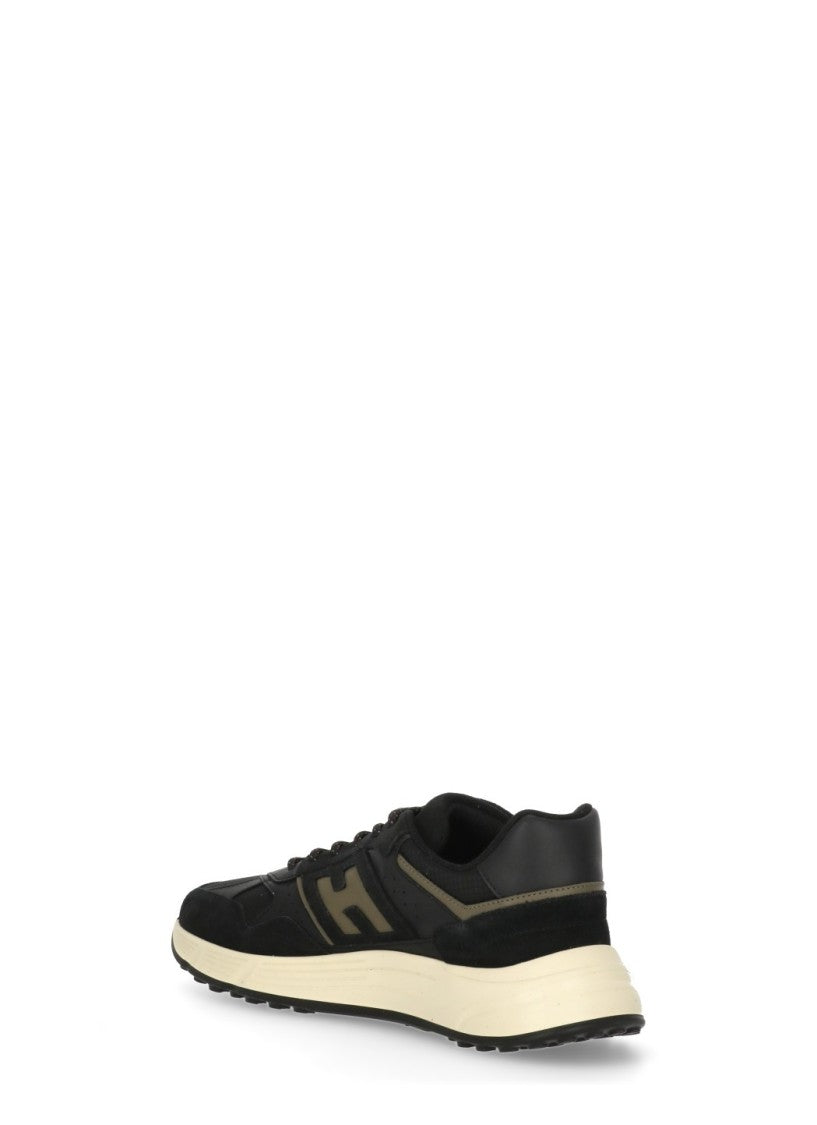 Hogan Dark Blue Suede Low-Top Sneakers