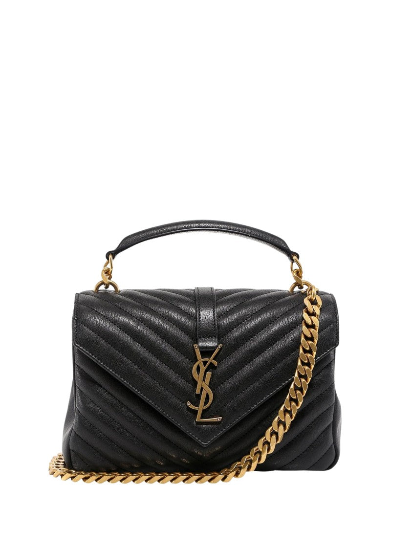 Saint Laurent Matelassé Leather Shoulder Bag With Padded Design