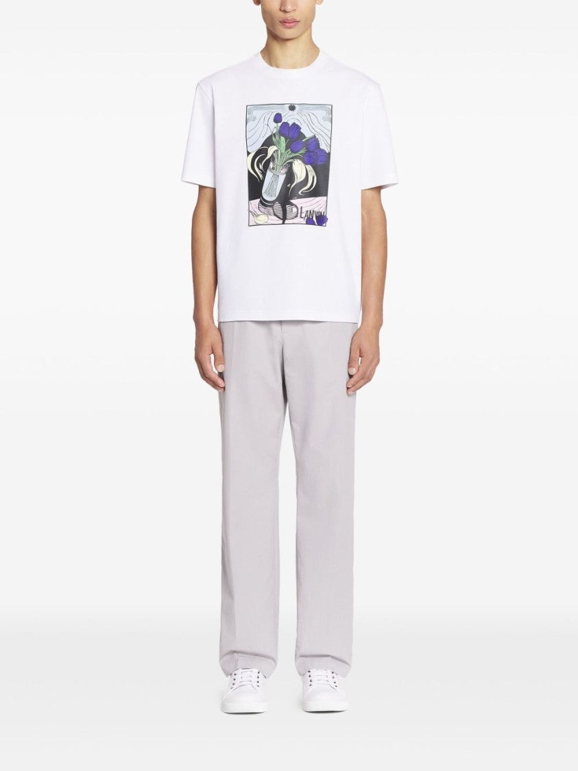 Lanvin Crew Neck Graphic T-Shirt