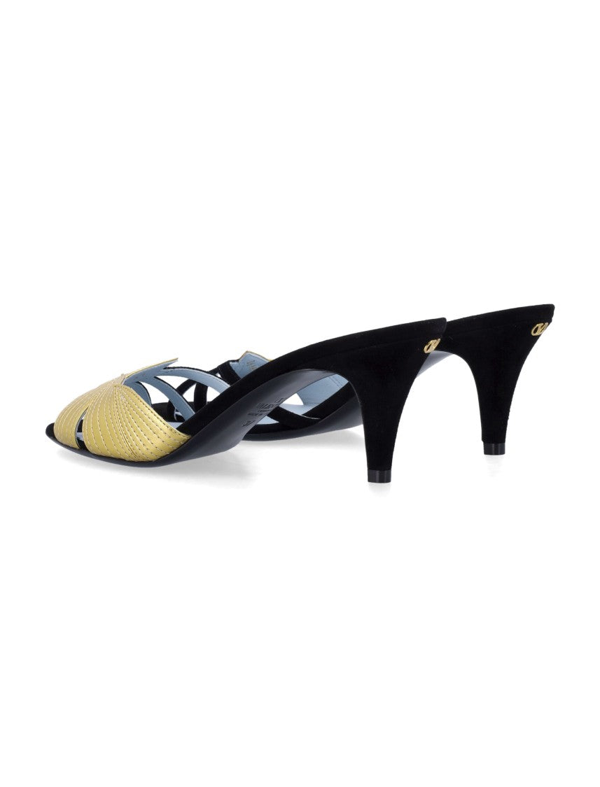 Valentino Garavani Foliefoliage Slide Sandal