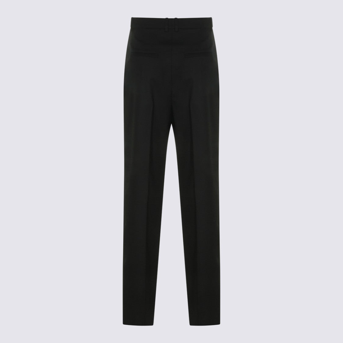 Saint Laurent Tailored High-Waist Trousers With Concealed Fastening And Welt Pockets