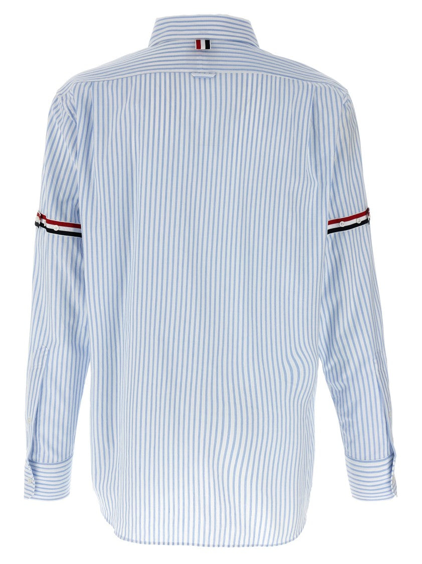 Thom Browne Button-Down Striped Oxford Cotton Shirt