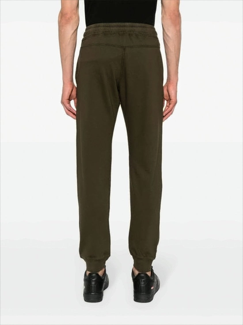 C.P. Company Relaxed Fit Brown Jogger Pants With Lens Detail