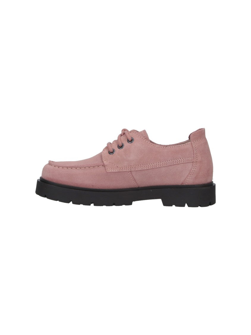 Birkenstock Soft Pink Highwood Lace Suede Shoes