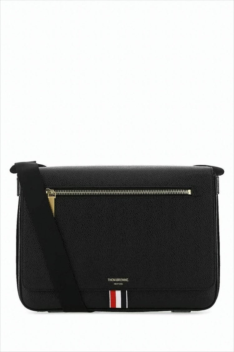 Thom Browne Textured Cowhide Leather Crossbody Bag