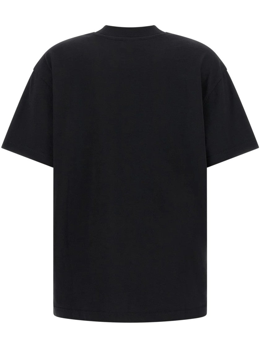 Off-White Black Short-Sleeved T-Shirt With Bold Logo