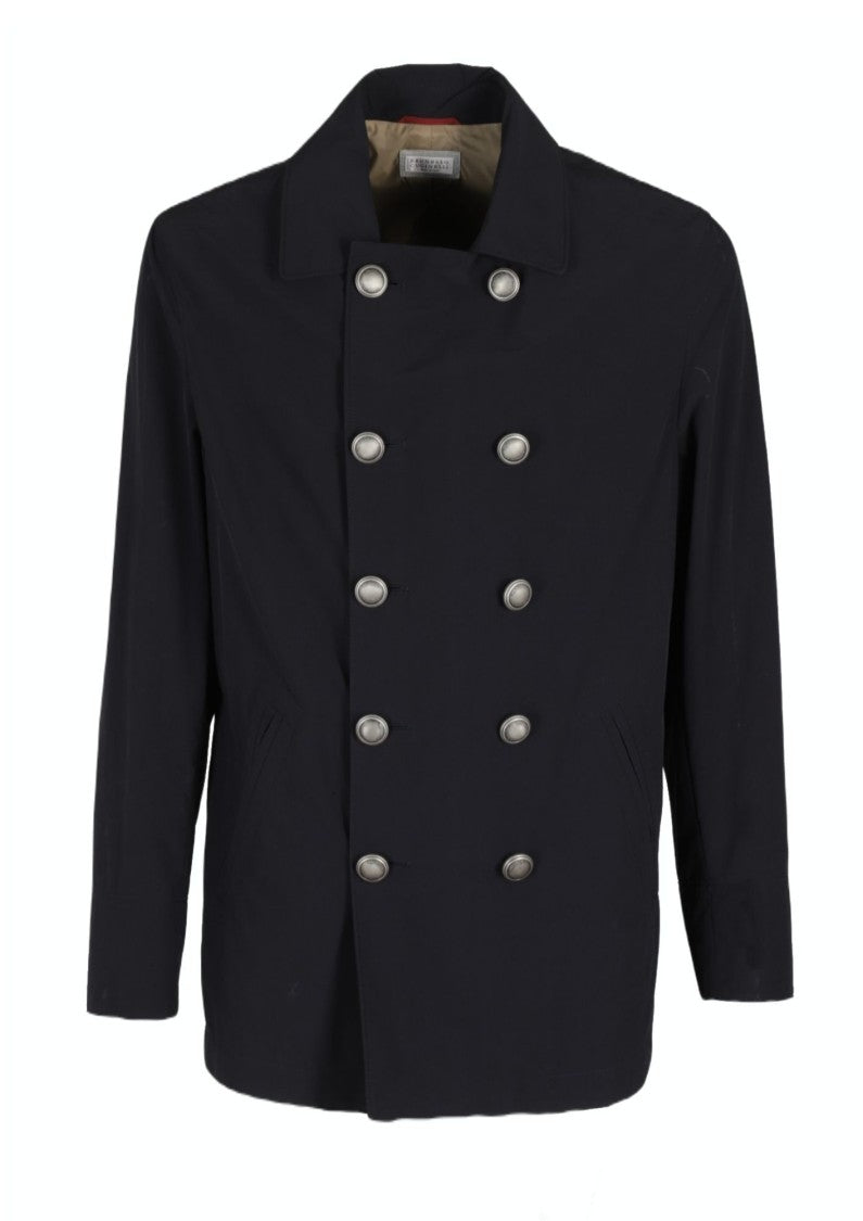 Brunello Cucinelli Double Breasted Picot Microfiber