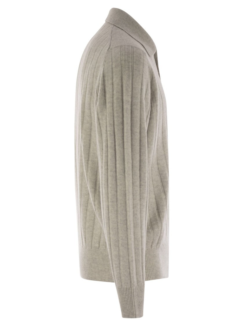 Brunello Cucinelli Cashmere Knit Polo Shirt